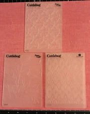 Cuttlebug Provo Craft Embossing Folders LEAFY BRANCH, DECO LACE or STARS