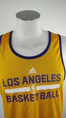 Adidas NBA Lakers Basketball Jersey Man Size M Sport Double
