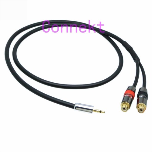Spina TRS stereo 3,5 mm 1/8" a 2x jack TV RCA donna segnale fai da te cavo Y L-4E6S - Foto 13 di 16