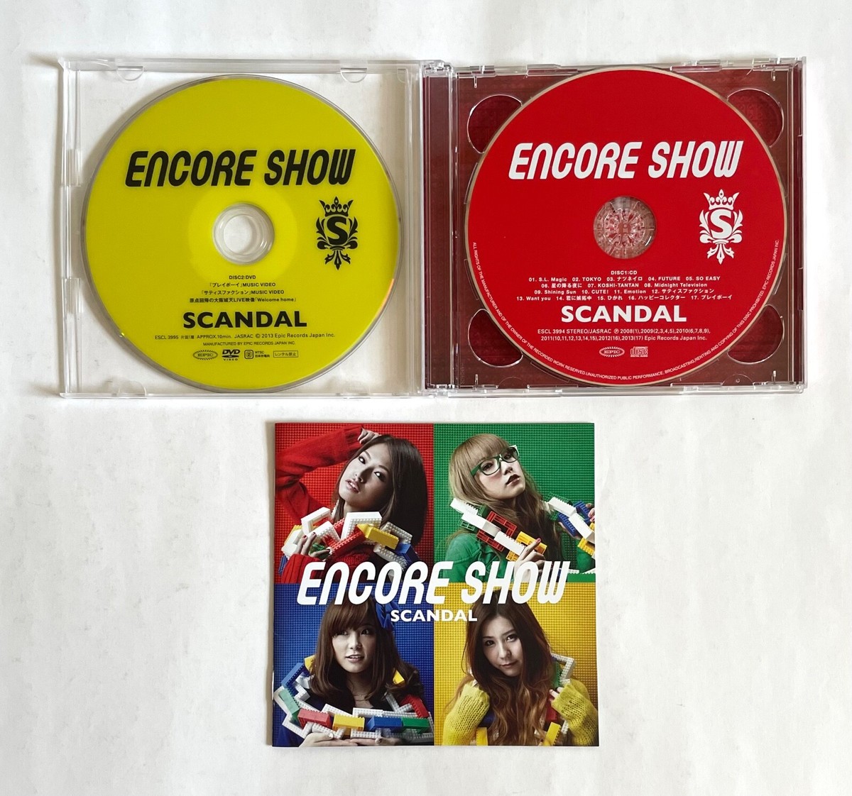 SCANDAL lot of 3 JAPAN CD with DVD BABY ACTION / ENCORE SHOW SCANDAL lot of 3 JAPAN CD with DVD BABY ACTION / ENCORE SHOW
