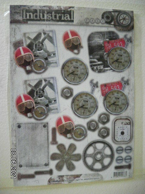 Beautiful Studio Light Die Cut Decoupage Toppers 'EASYIN 418' (446)