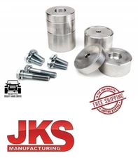 JKS Front Adjustable Bump Stop Spacer Kit fits 07-18 Jeep Wrangler JK JKU 1100