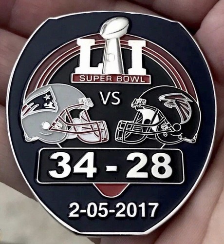 Super Bowl 51 LI NFL Champions New England Patriots SB Ring Challenge Coin Brady - Picture 2 of 5
