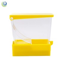 Soporte dispensador de rollos de algodón dental organizador de lujo con bandeja extraíble amarillo