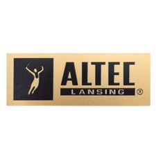 ALTEC Speaker Custom Made Aluminum Logo Badge 106mm 4.17" X39mm 1.54" 