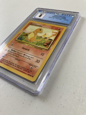 Pokemon TCG Charmander 46/102 Base Set Graded Pokemon Card CGC 8