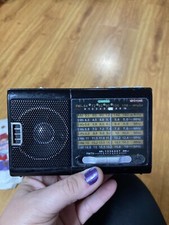 Battery Operated Radio with Light, USB, MP3 tested/working w/antenna