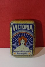 Original uralte VICTORIA Fahrräder Flickzeug Blechdose Rarität Vorkrieg