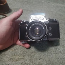 Rare Vintage German Exakta ihagee dresden Vx lla Camera w/ pancolor carl zeiss