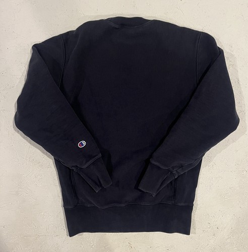 Vintage 80s Champion USA Reverse Weave Warm Up Navy Sweatshirt Mens Small - Picture 9 of 9