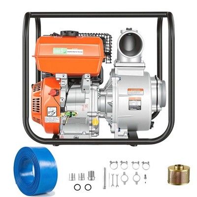 Uimoso Gas-Powered 4-Inch Water Pump, 8.3HP, 422 GPM Semi-Trash Transfer Pump
