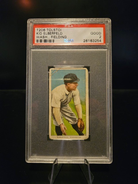 T206 Tolstoi Kid Elberfeld Wash.Fielding - PSA 2