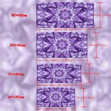 40 90cm1pc XXL Purple Floral Pattern Mouse Pad - HD Printed Desk Mat for Gaming