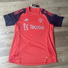 Manchester United Football Tiro 2024 25 Training Top Medium Adidas Tezos Red