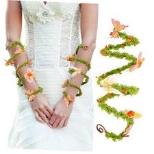 Renfaire Flower Arm Wrap - 2 PCS Fairy Costume for Women Renaissance Fae Orange