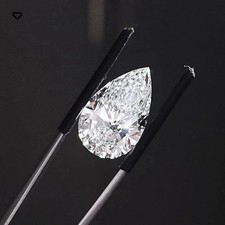 10.00 CT Natural D Color Pear Loose Lab Grown CVD Diamond VVS1 clarity Certified