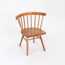 C. 1949 George Nakashima for Knoll N19 Straight Dining / Side Chair Birch Wood