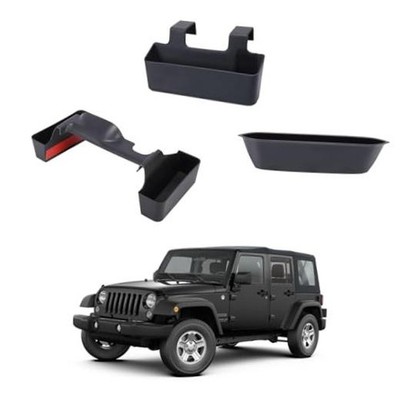 3PCS Center Console Organizer for 2011-2018 Jeep Wrangler JK