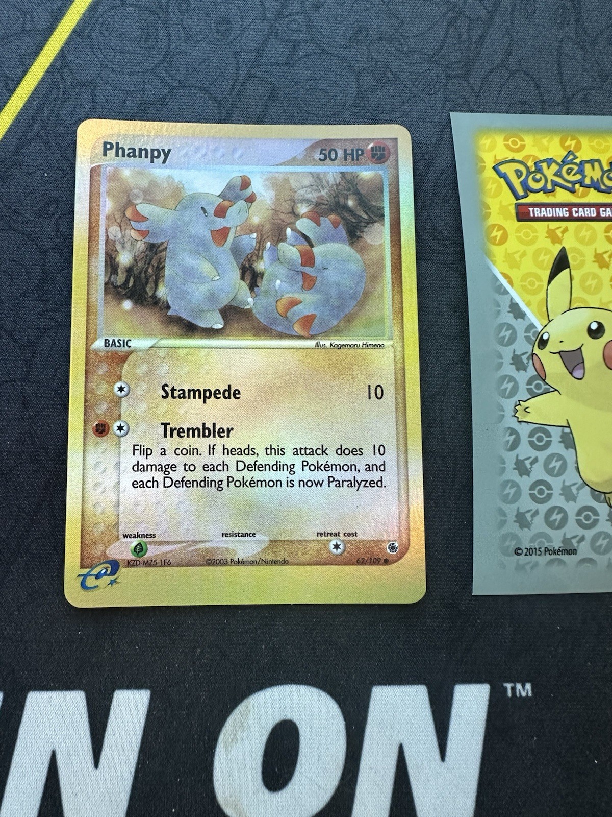 Phanpy 62/109 Reverse Holo E-reader Pokemon Card Ex Ruby And Sapphire 001💎NM💎