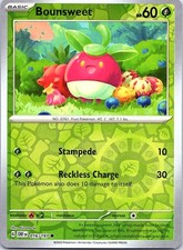 Bounsweet 016/197 Common Obsidian Flames Pokemon Reverse Holo Near Mint