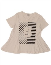 Liu Jo Womens Milano Graphic Blouse Top UK 12 Medium White CR16