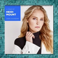 Heidi Mount 2026 Wall Calendar 12-Month Celebrity Photo Calendar