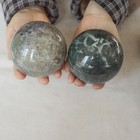 11.3LB 6 Natural Moss Agate Carnelian Quartz Crystal Geode Sphere Ball Healing — photo 2