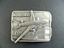 Commemorative 1982 Boeing 767 Pewter Belt Buckle
