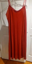 VTG 90s Lane Bryant Intimates Women 26/28 Velvet Slip Nightgown Beaded Romantic