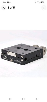 Newport 423 Low-Profile Linear Stage, 1in Travel, 3in x 3in, W/ SM-25 Micrometer