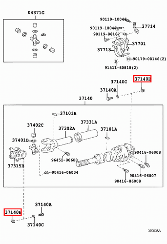 Genuine Toyota LandCruiser 80 79 Series HZJ HDJ FZJ FJ LJ Tailshaft Nut - Picture 4 of 20
