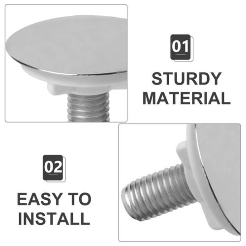 2 Pcs Faucet Hole Cover Drain Covers for Kitchen Sink Strainer Plug - Picture 3 of 12