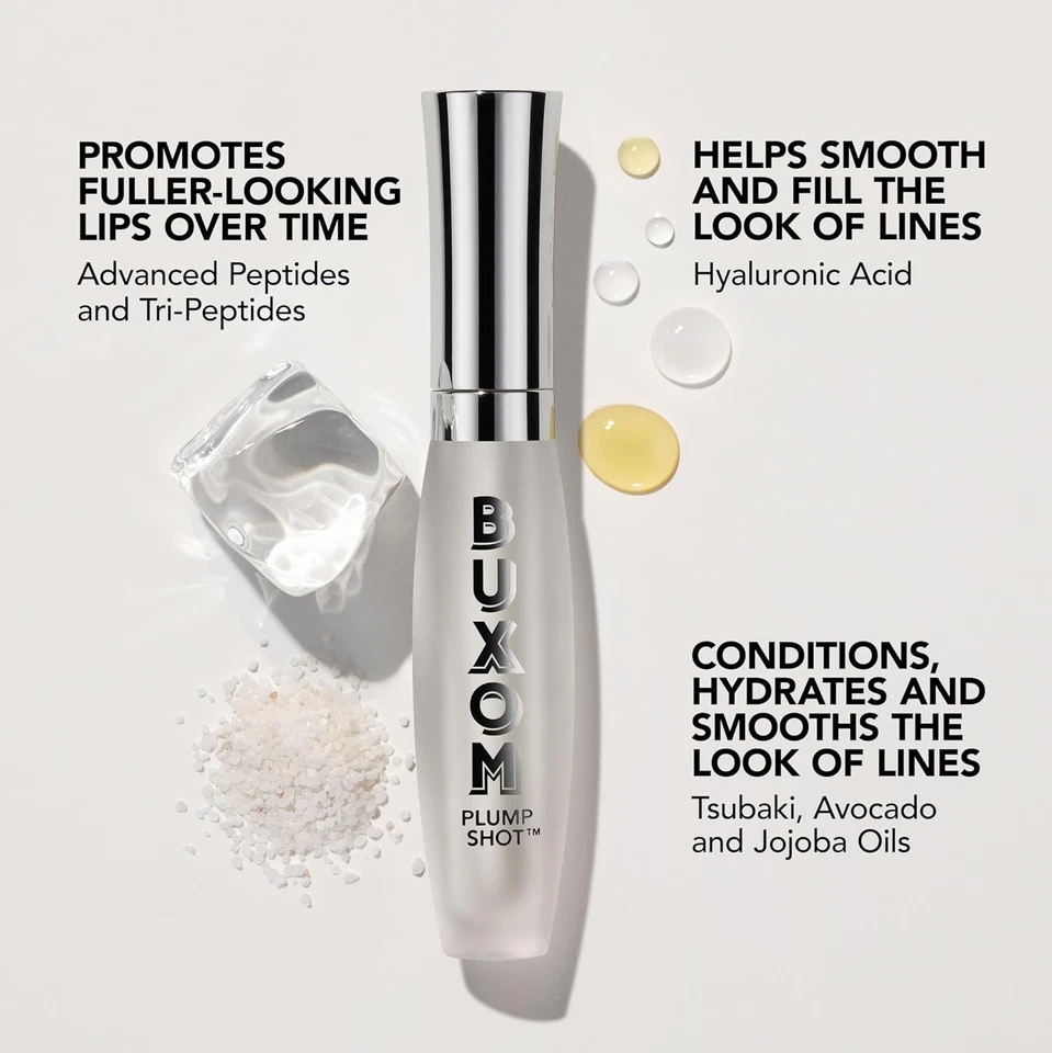 2-Pack, Buxom Plump Shot Collagen Infused Lip Serum, .14 fl oz,Starstruck Coral - Image 3 of 4