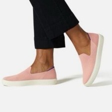 Rothy's Coral The Sneaker Slip On Knit Comfort Retired Women's 7