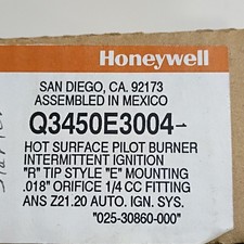 Honeywell Q3450E3004 Pilot Assembly for SmartValve System Q3450 Q3480 Gas