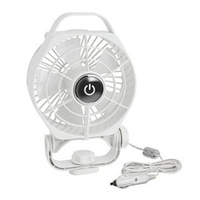 Rovin 2 Speed Marine Fan 12Vdc White 6 Inches High Air Capacity Quiet Operation