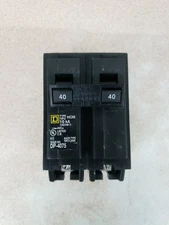 1) New Square D HOM240 2P 40A Circuit Breaker