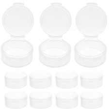 10 Pcs Earplug Container Clear Earplugs Mini Organizer Box Round