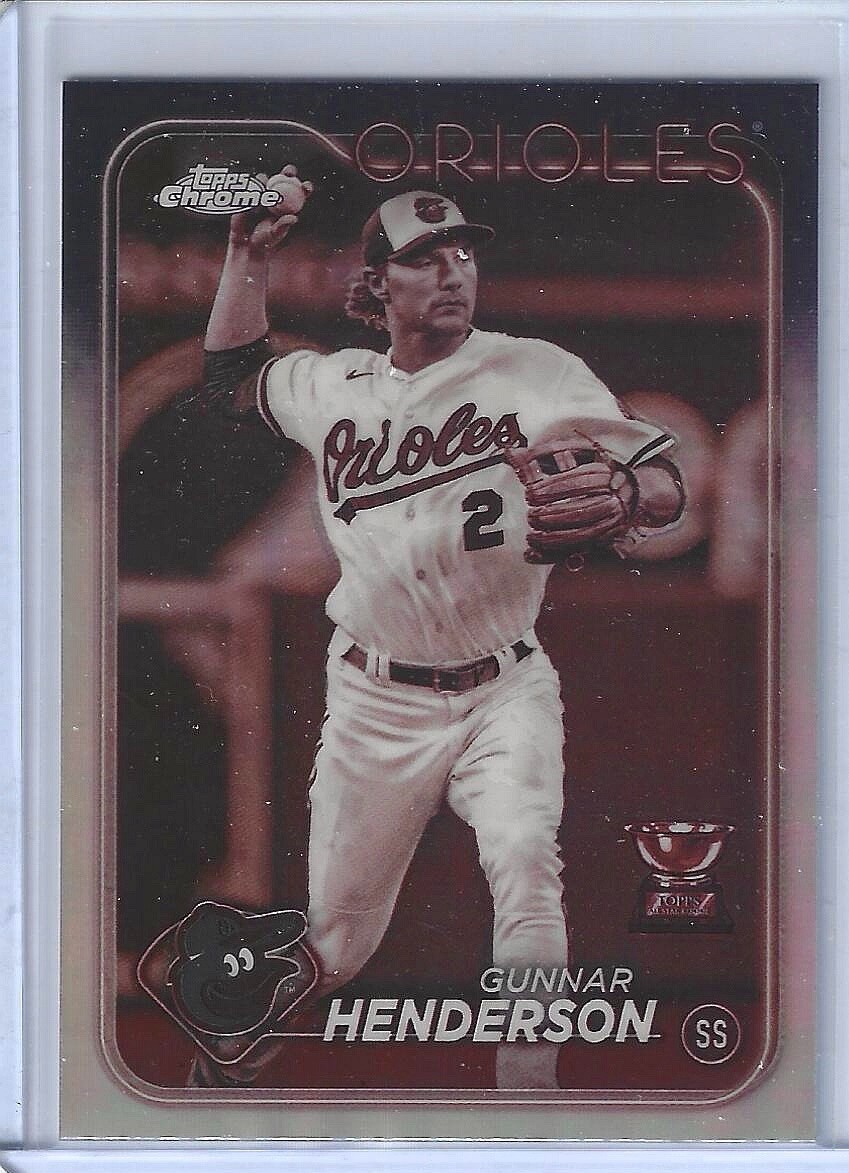 GUNNAR HENDERSON 2024 TOPPS CHROME ROOKIE CUP SEPIA REFRACTOR #36