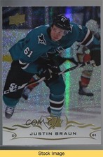 2018-19 Upper Deck Speckled Rainbow Foil Justin Braun #403 READ 0a4