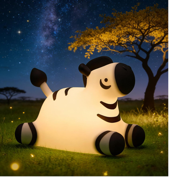 Nachtlicht USB Kinder Kawaii Silikon Dimmbar 30 Timer 7 Farben Touch LED Tier-image