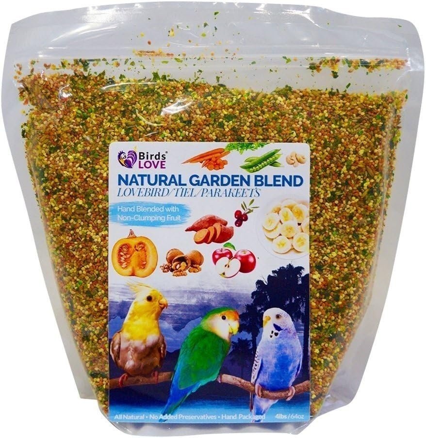 Birds LOVE All Natural Garden Blend Bird Food Daily Diet for Small Birds 4lbs