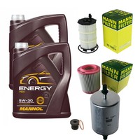 Mann Inspektionspaket 10L Mannol Energy 5W-30 FüR Audi A8 4.2 FSI Quattro