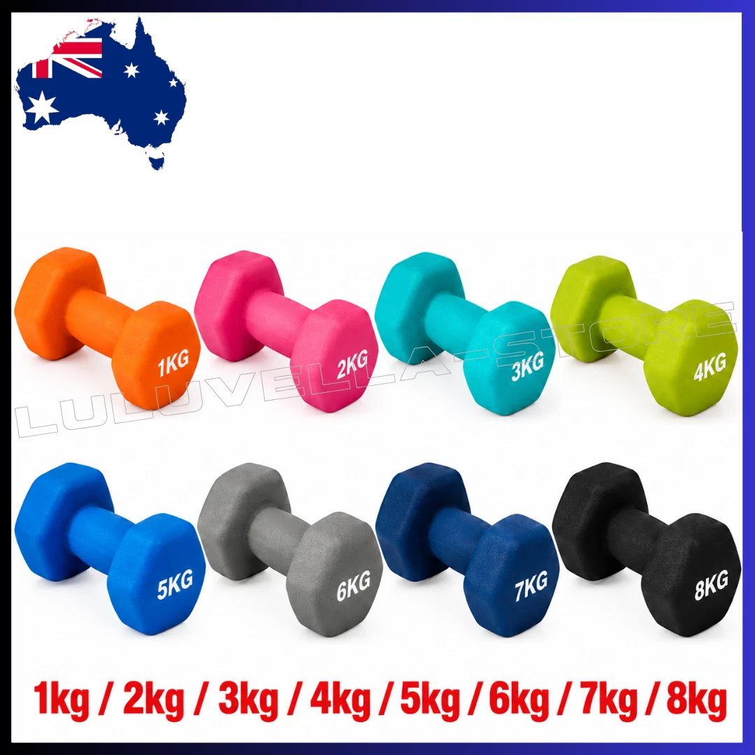 Anko Anti Slip Dumbbells Exercise Home Gym Weightlifting Dumbbell Yoga Fitness