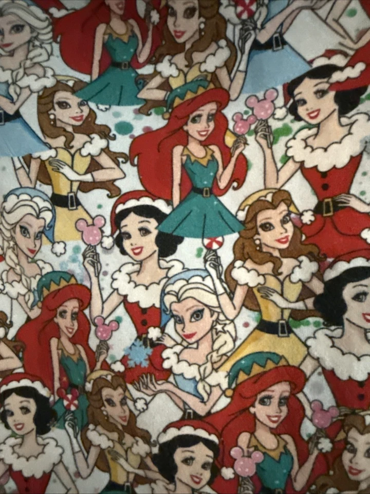 Custom Disney Chistmas Princess Hooded Warm Knit Dress Handmade GIRLS 6 - Image 4 of 4