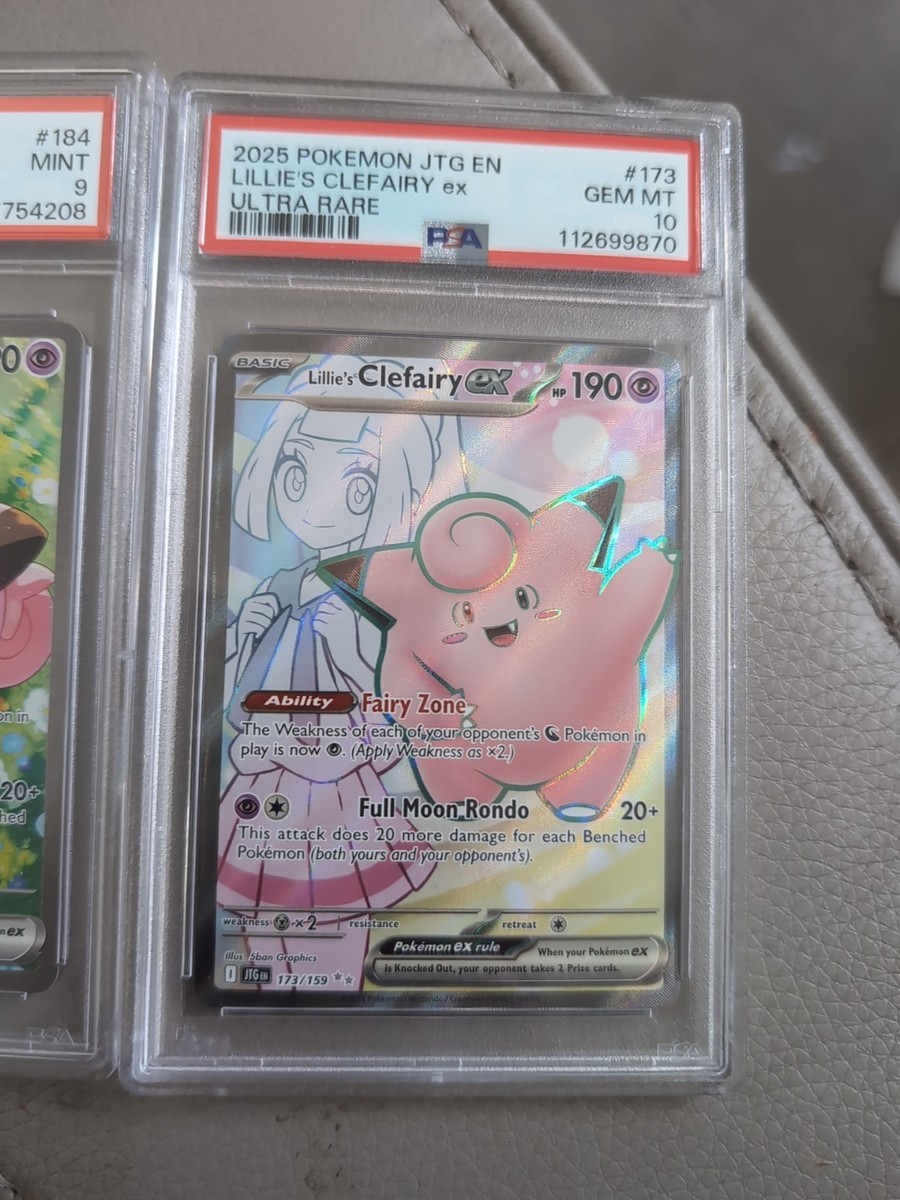 ポケモンカードゲーム Lillie's Clefairy ex PSA 9 Lillie's Clefairy ex 195 Scarlet & Violet Black Star Promo CGC 9