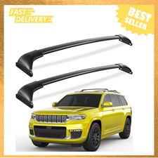 Roof Rack Cross Bars For 21-26 Jeep Grand Cherokee L 2-3 Row Aluminum Matte