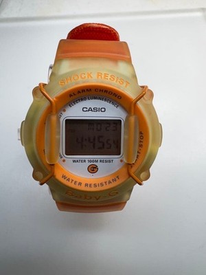 CASIO G'MIX BGM-100LC-2AT Digitaluhr Orange Gelb 100m Wasserdicht