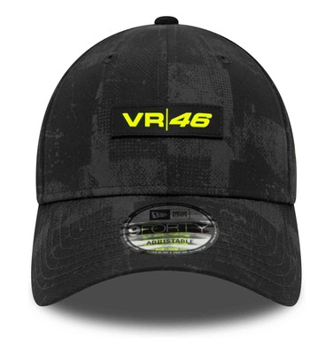 New Era Adjustable Baseball Cap VR46 Black with Built-in Pad 9FORTY