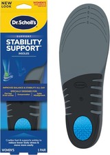  Dr. Scholl's Stability Support Insoles, Flat Feet  Overpronation Low Arch